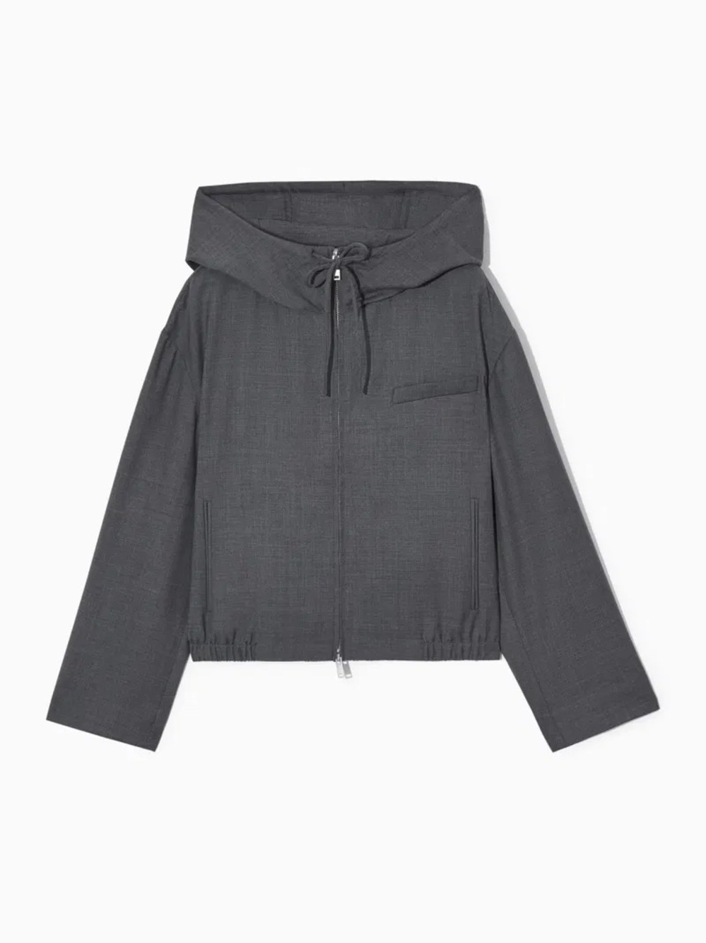 NWOT COS Tailored Wool Hooded Jacket | Size 14